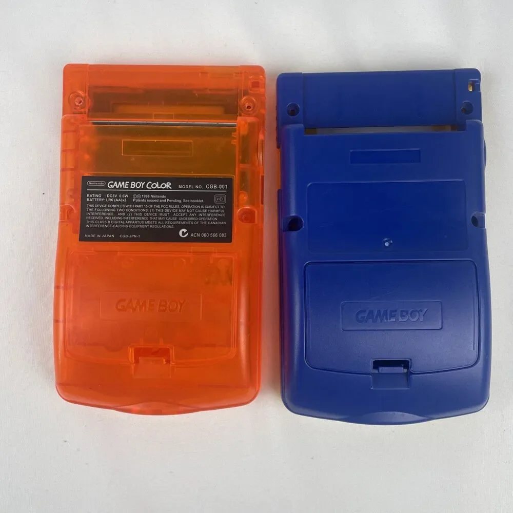 Nintendo Game Boy Pocket MGB-001 Black + Case & Pokémon Reshells~ Tested Working